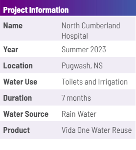 North Cumberland hospital sustainable water management practices project info