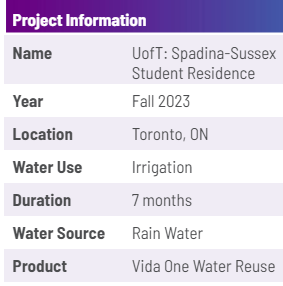 University of Toronto student residence project info